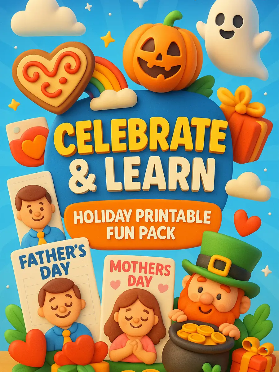 Celebrate & Learn - Holiday Printable Fun Pack (245 Pages)